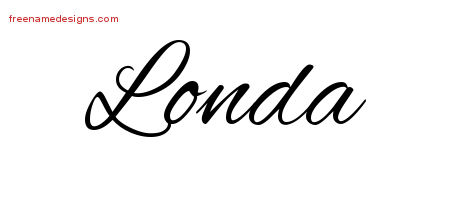 Cursive Name Tattoo Designs Londa Download Free