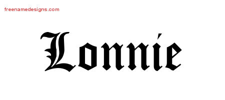 Blackletter Name Tattoo Designs Lonnie Graphic Download