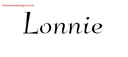 Elegant Name Tattoo Designs Lonnie Free Graphic