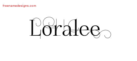 Decorated Name Tattoo Designs Loralee Free