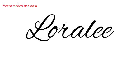Cursive Name Tattoo Designs Loralee Download Free