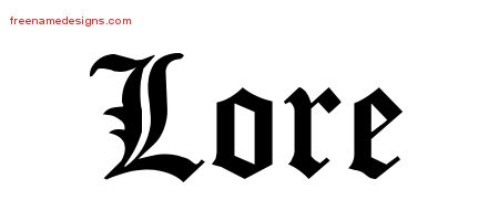 Blackletter Name Tattoo Designs Lore Graphic Download