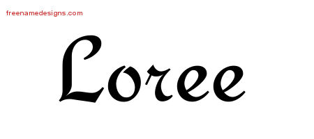 Calligraphic Stylish Name Tattoo Designs Loree Download Free