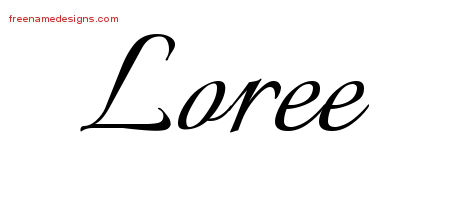 Calligraphic Name Tattoo Designs Loree Download Free
