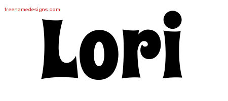 Groovy Name Tattoo Designs Lori Free Lettering
