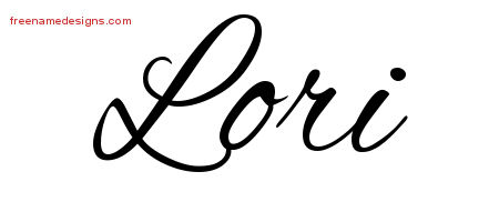 Cursive Name Tattoo Designs Lori Download Free