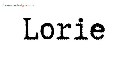 Typewriter Name Tattoo Designs Lorie Free Download