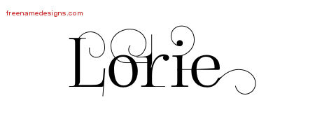 Decorated Name Tattoo Designs Lorie Free