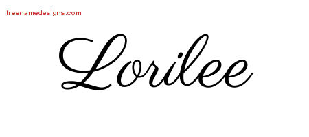 Classic Name Tattoo Designs Lorilee Graphic Download