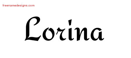 Calligraphic Stylish Name Tattoo Designs Lorina Download Free
