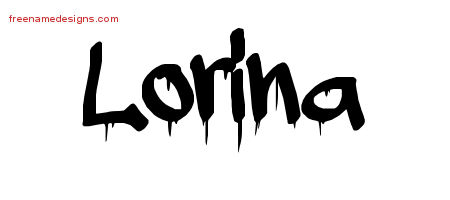 Graffiti Name Tattoo Designs Lorina Free Lettering