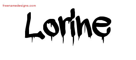 Graffiti Name Tattoo Designs Lorine Free Lettering