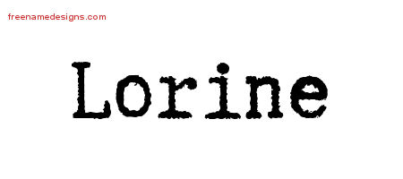 Typewriter Name Tattoo Designs Lorine Free Download