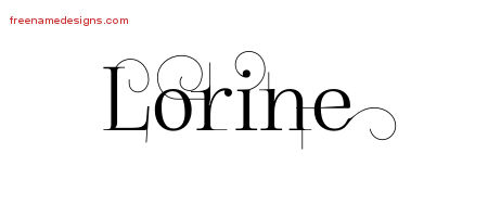Decorated Name Tattoo Designs Lorine Free