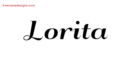 Art Deco Name Tattoo Designs Lorita Printable