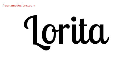 Handwritten Name Tattoo Designs Lorita Free Download