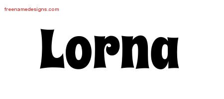 Groovy Name Tattoo Designs Lorna Free Lettering