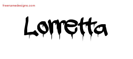 Graffiti Name Tattoo Designs Lorretta Free Lettering