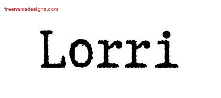 Typewriter Name Tattoo Designs Lorri Free Download