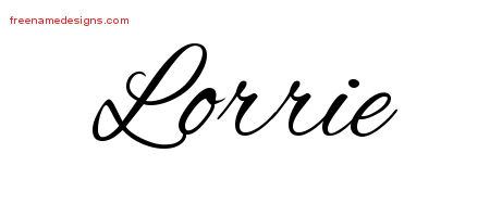Cursive Name Tattoo Designs Lorrie Download Free