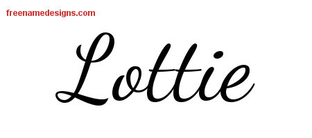 Lively Script Name Tattoo Designs Lottie Free Printout