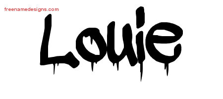 Graffiti Name Tattoo Designs Louie Free Lettering