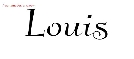 Elegant Name Tattoo Designs Louis Download Free