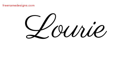 Classic Name Tattoo Designs Lourie Graphic Download