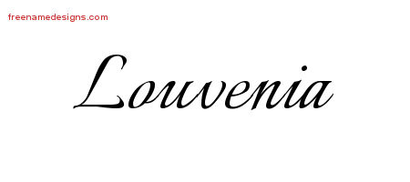 Calligraphic Name Tattoo Designs Louvenia Download Free