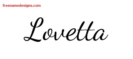 Lively Script Name Tattoo Designs Lovetta Free Printout