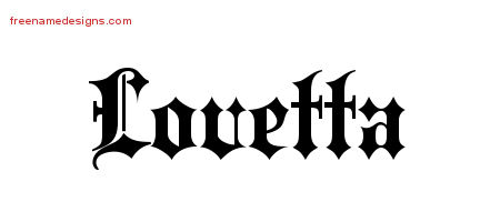 Old English Name Tattoo Designs Lovetta Free