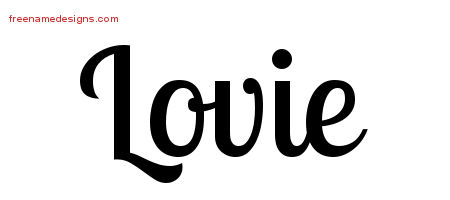 Handwritten Name Tattoo Designs Lovie Free Download