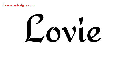 Calligraphic Stylish Name Tattoo Designs Lovie Download Free