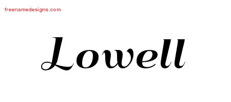 Art Deco Name Tattoo Designs Lowell Graphic Download