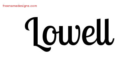 Handwritten Name Tattoo Designs Lowell Free Printout