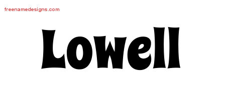 Groovy Name Tattoo Designs Lowell Free