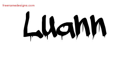 Graffiti Name Tattoo Designs Luann Free Lettering