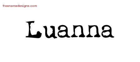 Vintage Writer Name Tattoo Designs Luanna Free Lettering Vintage Writer Name Tattoo Designs Luanna Free Lettering