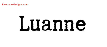 Typewriter Name Tattoo Designs Luanne Free Download