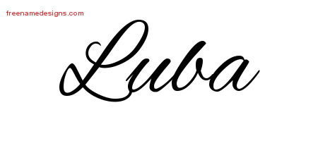 Cursive Name Tattoo Designs Luba Download Free