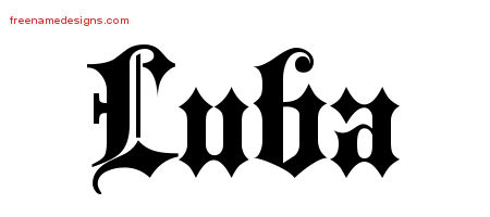 Old English Name Tattoo Designs Luba Free