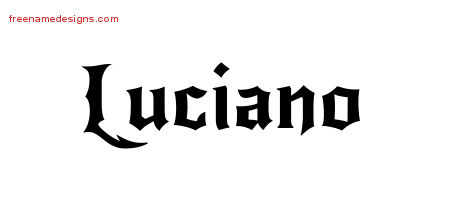 Gothic Name Tattoo Designs Luciano Download Free Gothic Name Tattoo Designs Luciano Download Free