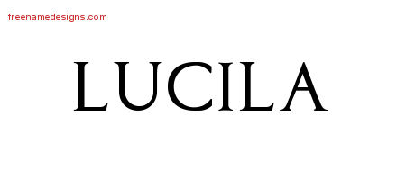 Regal Victorian Name Tattoo Designs Lucila Graphic Download