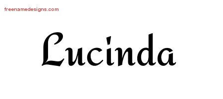 Calligraphic Stylish Name Tattoo Designs Lucinda Download Free