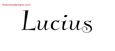 Elegant Name Tattoo Designs Lucius Download Free