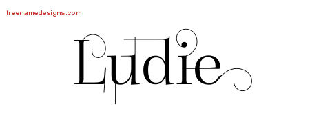 Decorated Name Tattoo Designs Ludie Free