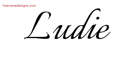 Calligraphic Name Tattoo Designs Ludie Download Free