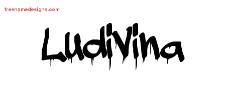 Graffiti Name Tattoo Designs Ludivina Free Lettering
