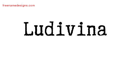 Typewriter Name Tattoo Designs Ludivina Free Download