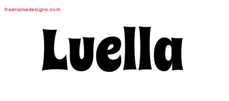 Groovy Name Tattoo Designs Luella Free Lettering